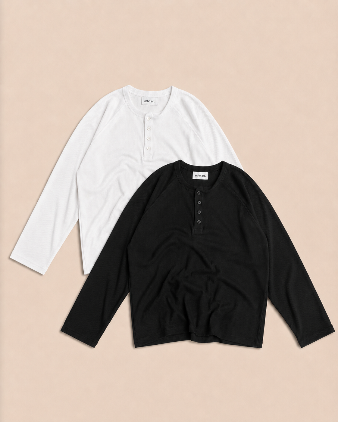 Henley Combo   | Black & White
