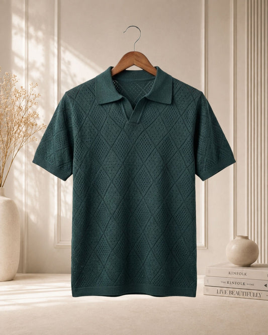 Knit Polo T-Shirt