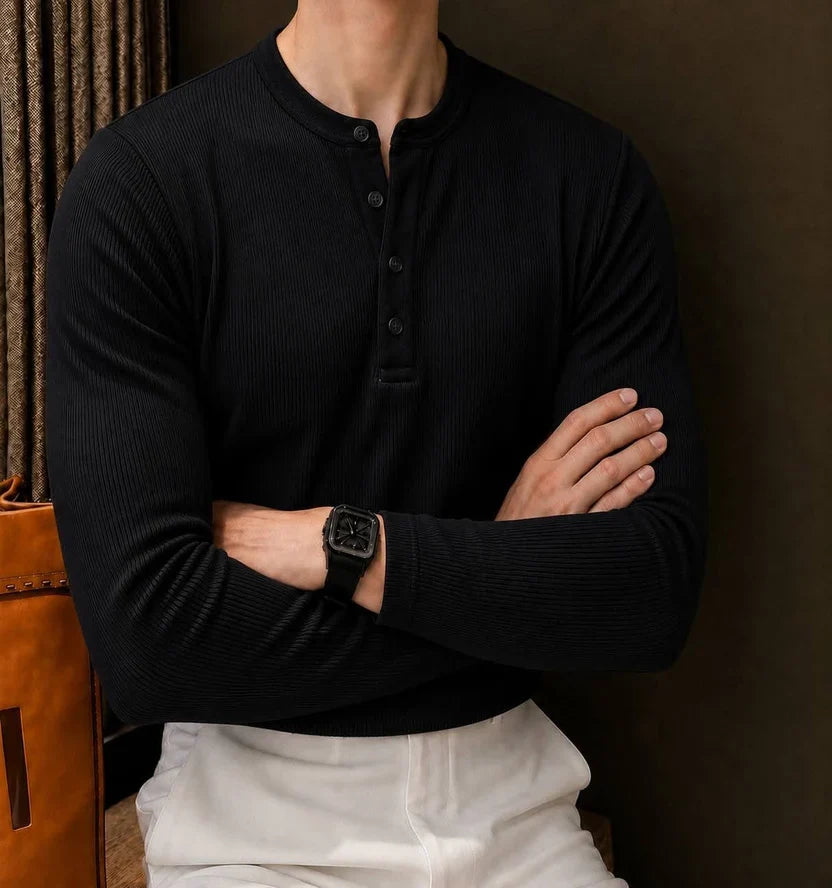 Henley Combo   | Black & White